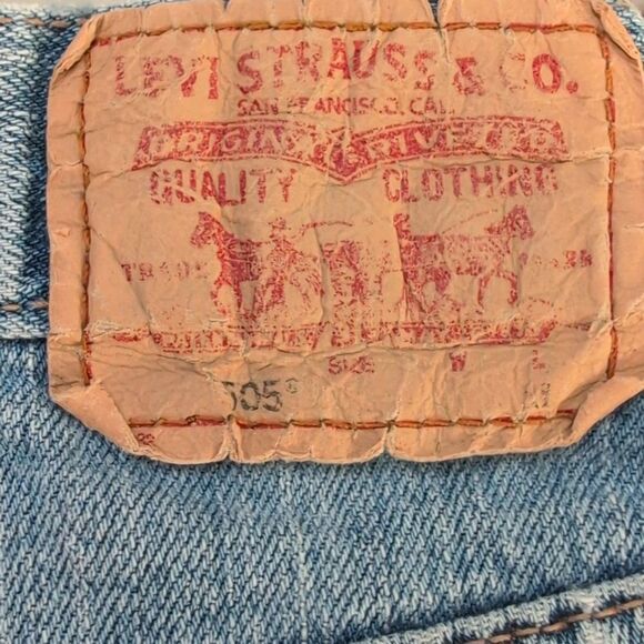 Levi's 505 nouveau low rise straight Y2K light wash jeans women's size 10 - Picture 6 of 10